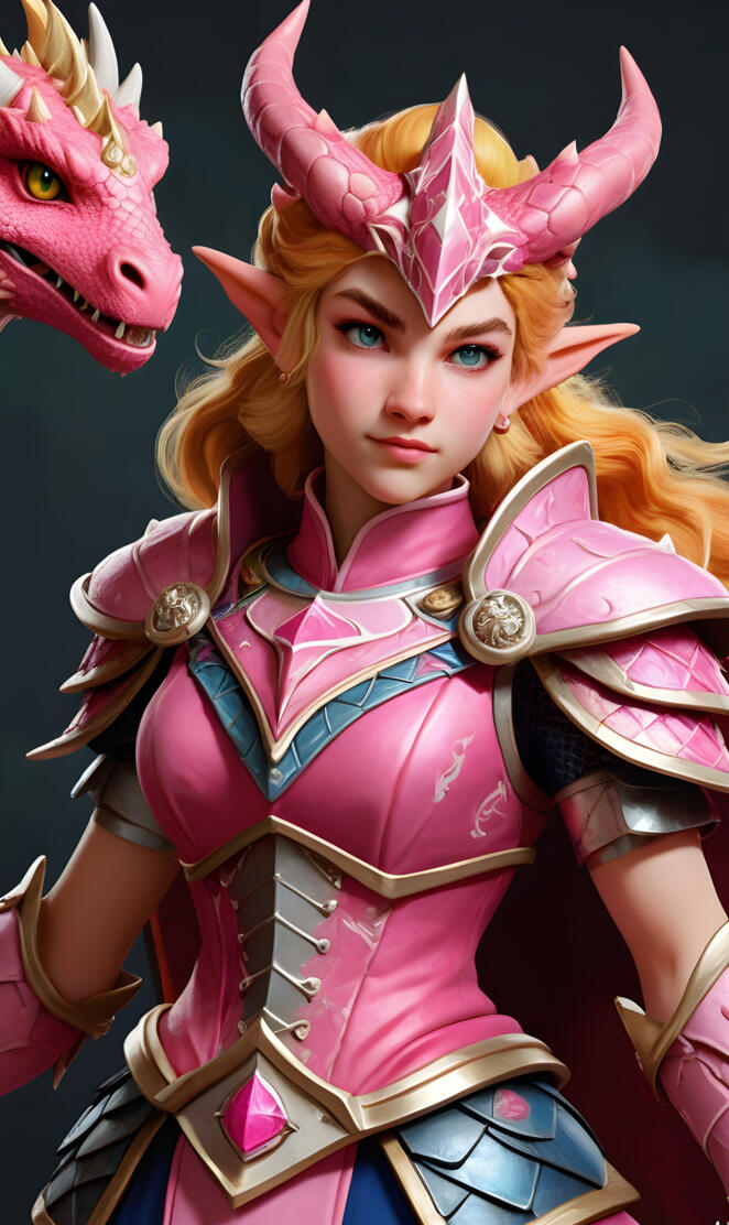 Dragonborn Princess Peach