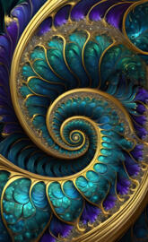 spiraling sea fractal