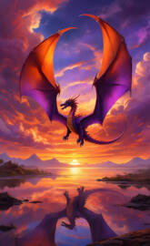 dragon sunset