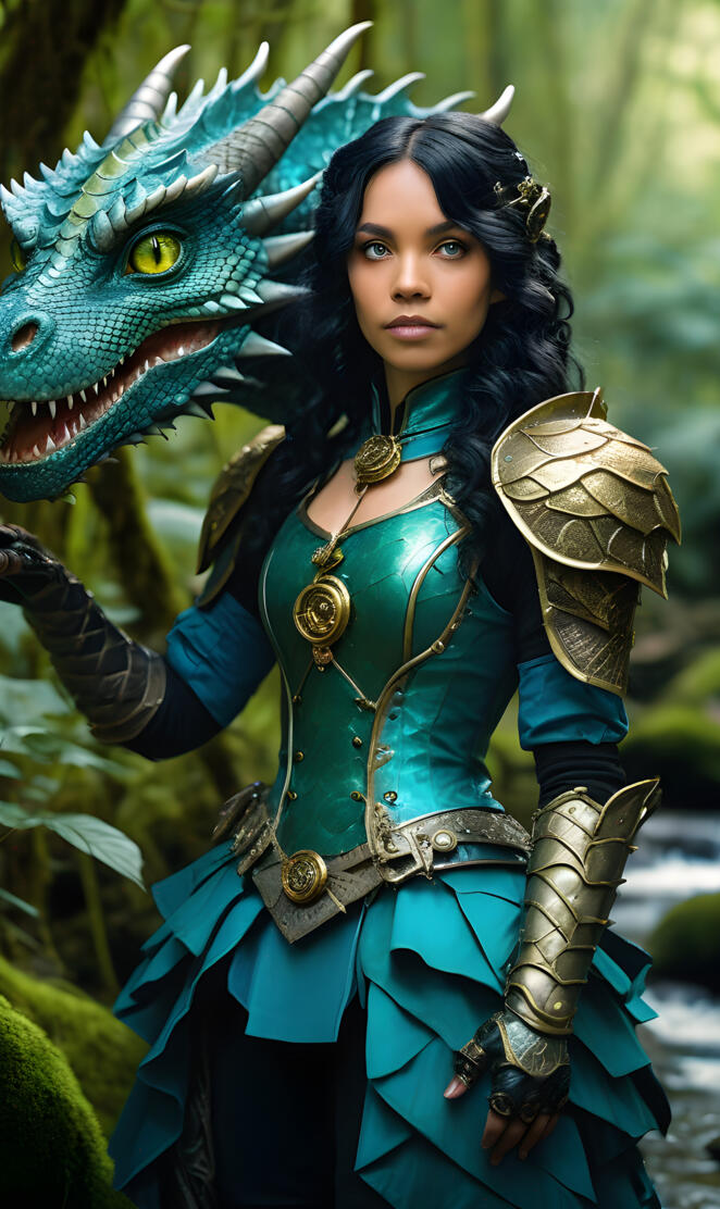 steampunk Isabella characters from the dragon clans