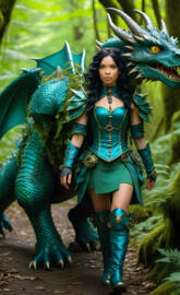 steampunk Isabella characters from the dragon clans