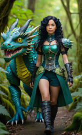 steampunk Isabella characters from the dragon clans