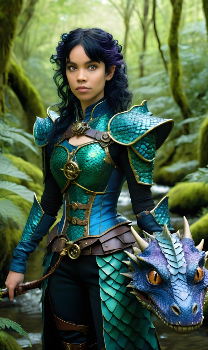 steampunk Isabella characters from the dragon clans