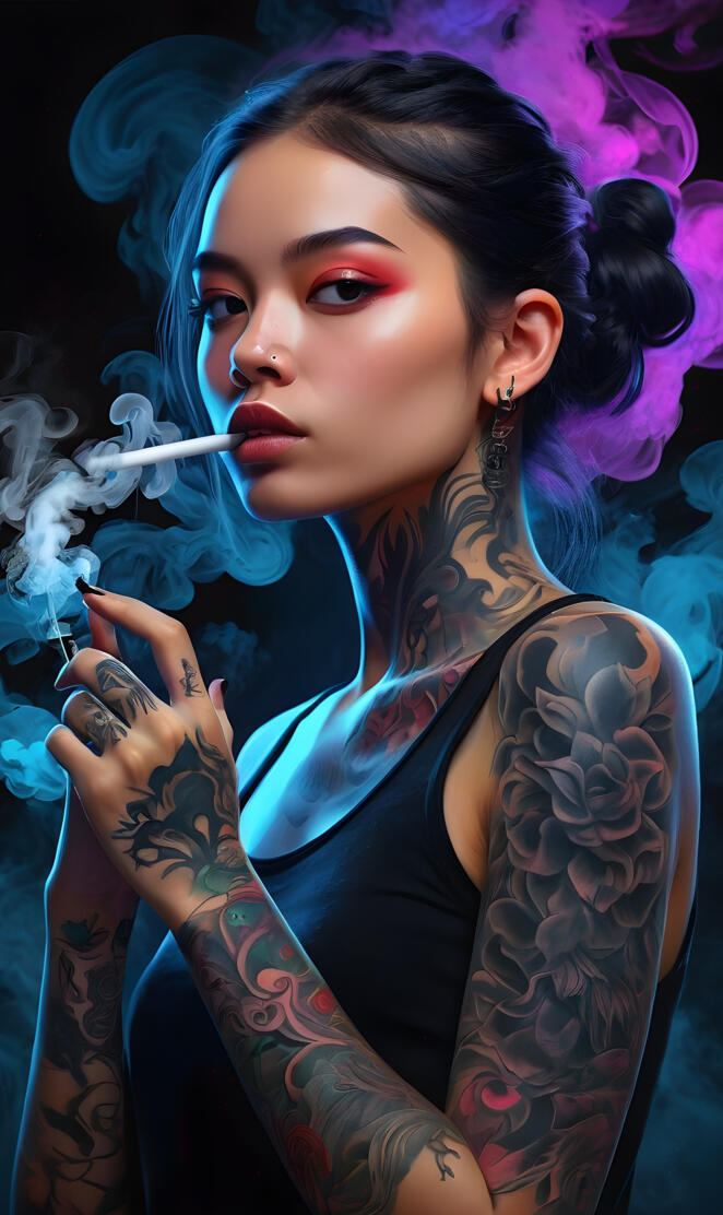Attitude Vaping Tattoo