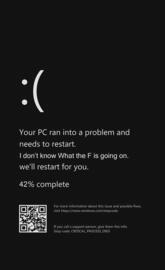 Windows blue screen dark mode