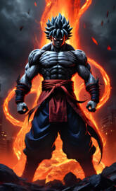 Ultra Instinct Silver Omni God Goku, God of Destruction SlayerSamurai.