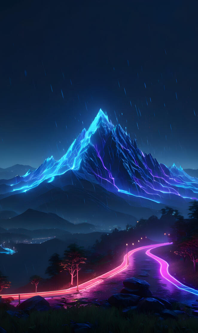 Neon Mountain #1