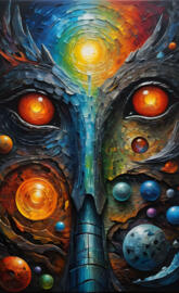 Abstract colour burst