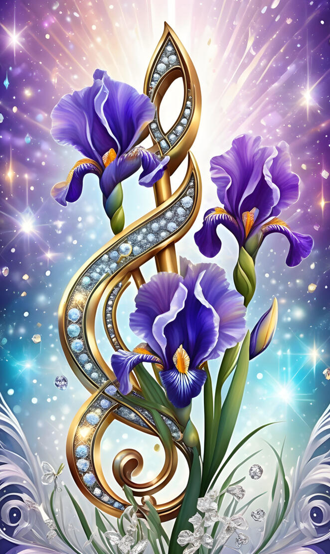 golden iris treble clef