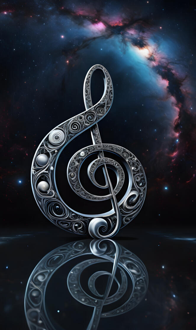 a metal object with a star in the background