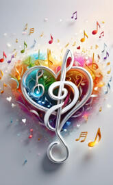 heart of music notes
