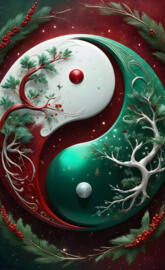 Christmas Yin Yang