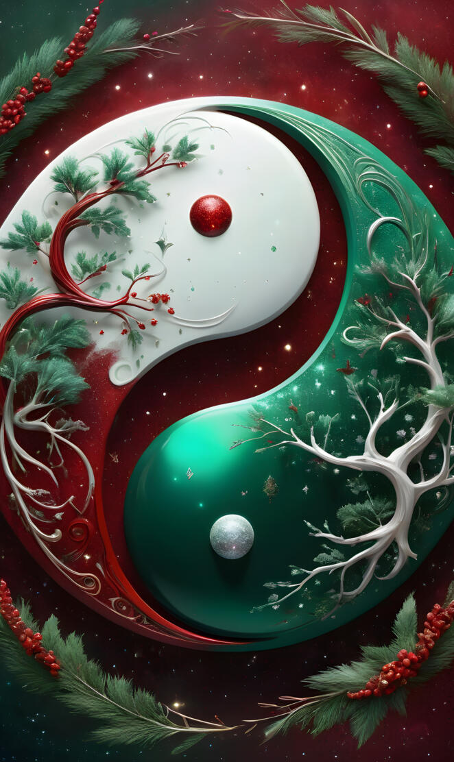 Christmas Yin Yang