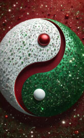 Christmas sparkle Yin Yang
