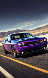 A Sharp Looking Plum Crazy Purple Dodge Challenger.