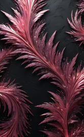 pink glitter feathers