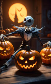 Jack Skellington Pumkin moon