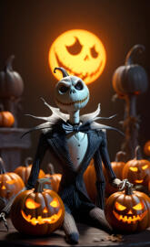 Pumpkin Jack Skellington