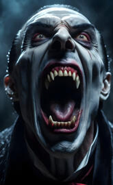 a man with his mouth open