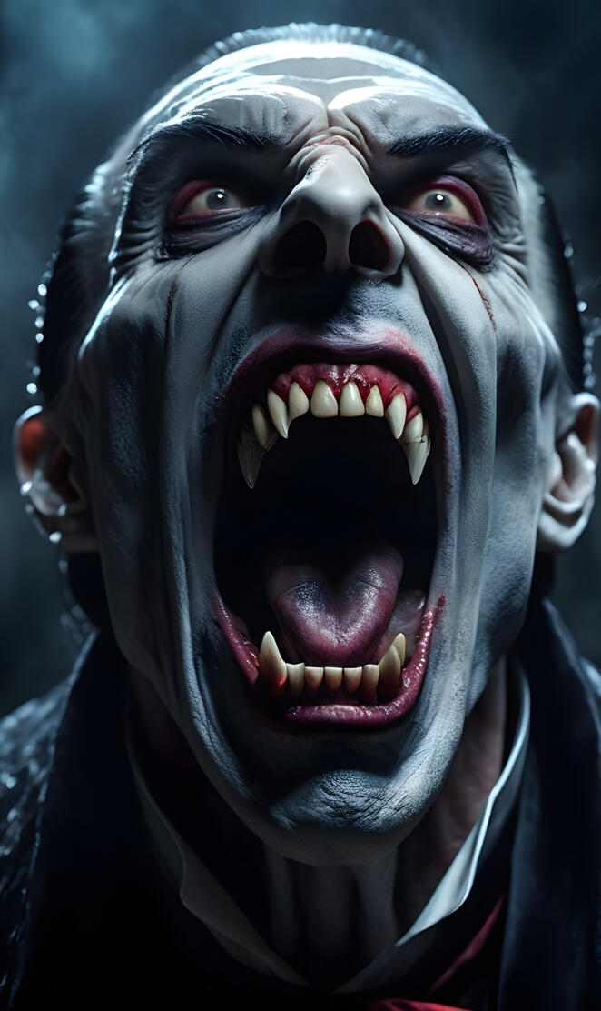 a man with his mouth open