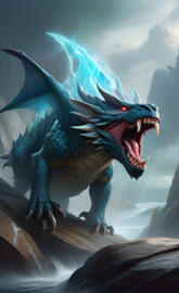 Angry Ice Dragon