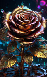 Metallic rose