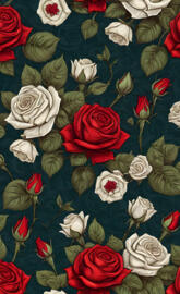 Red & White Roses