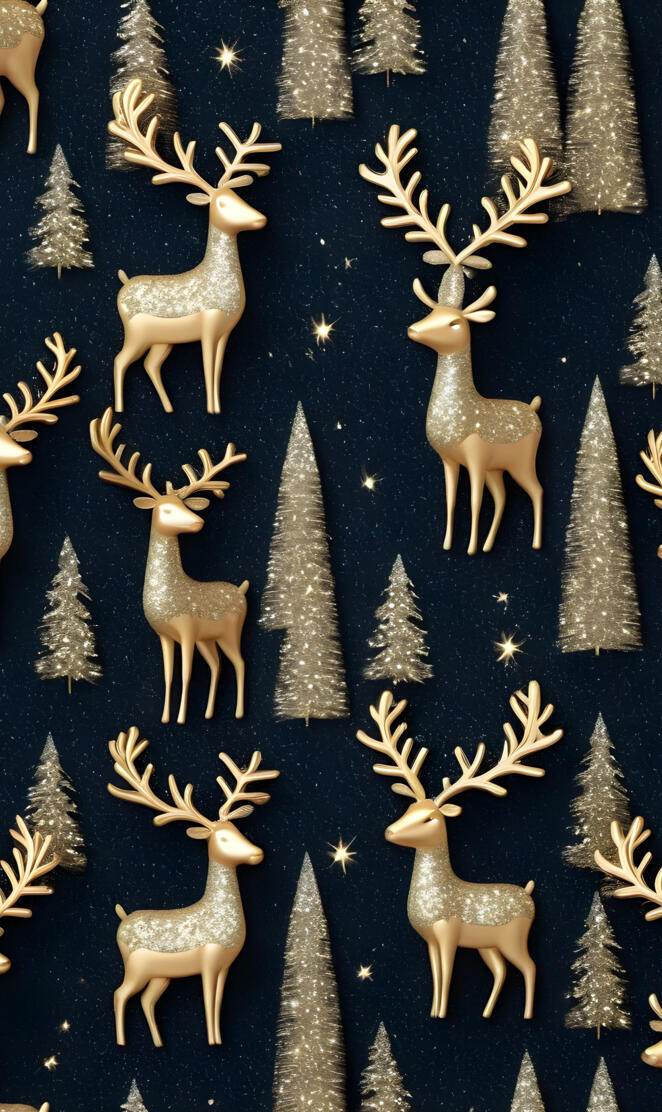 Elegant Christmas reindeer