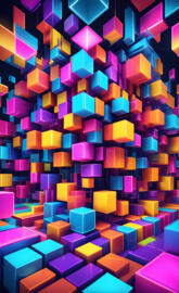 colorful cubes