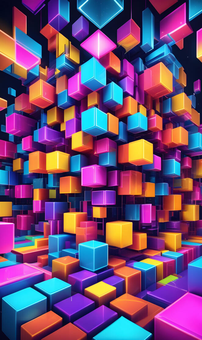 colorful cubes