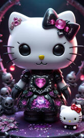 hello kitty and mini