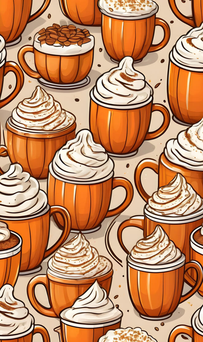 pumpkin caramel latte