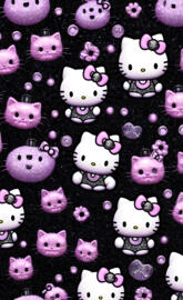 h.kitty and cat face