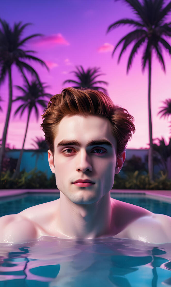 Edward Cullen Vampire at sun summer
