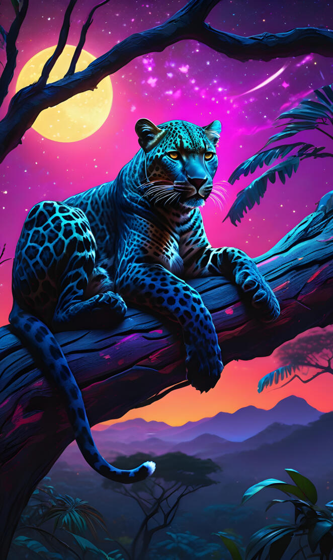 black panther leopard
