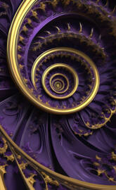 spiraling purple
