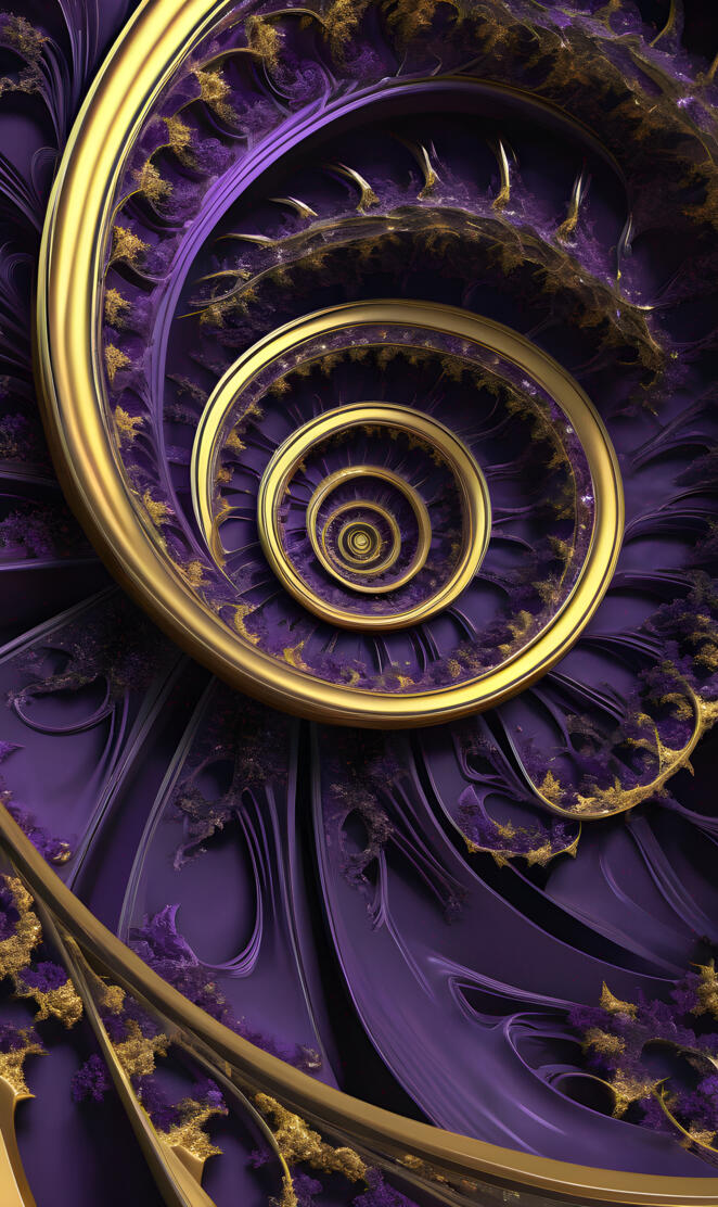 spiraling purple