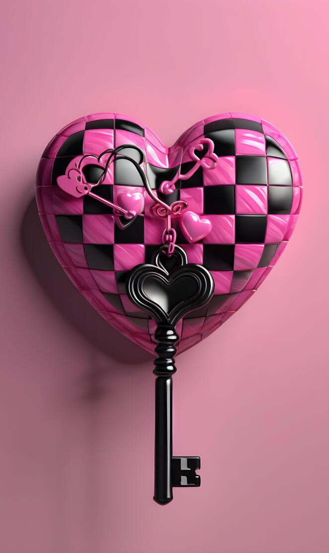 heart and key check