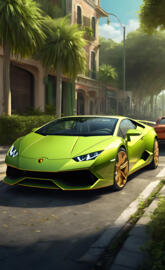 Key Lime Pie Lamborghini