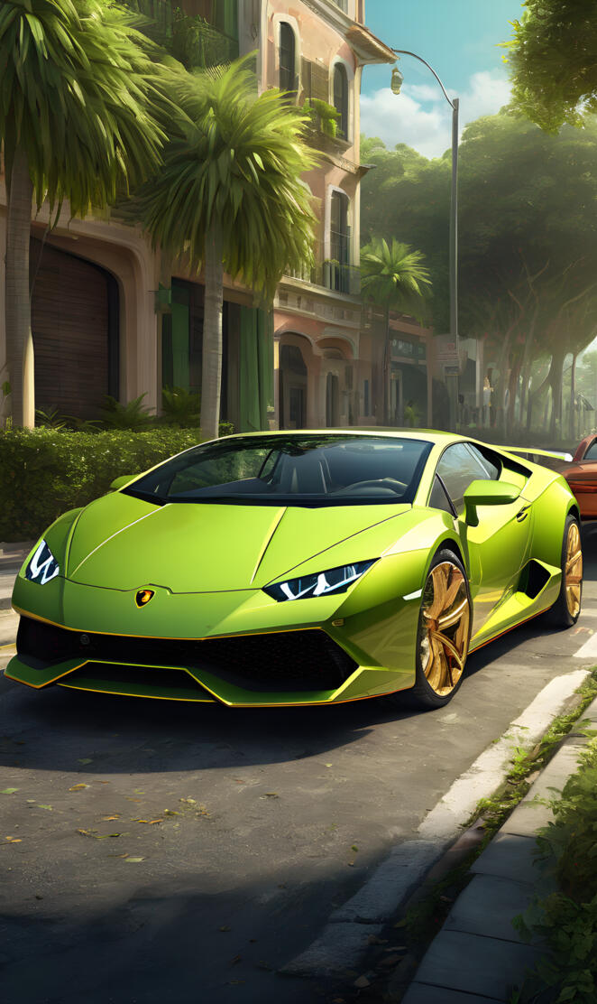 Key Lime Pie Lamborghini