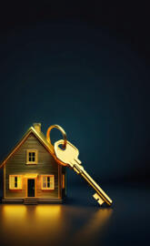 Golden House Key