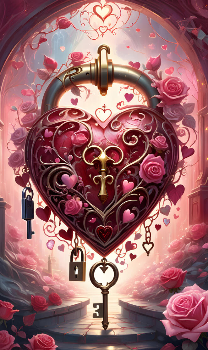 Heart under lock & key