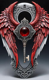 red angel wings key