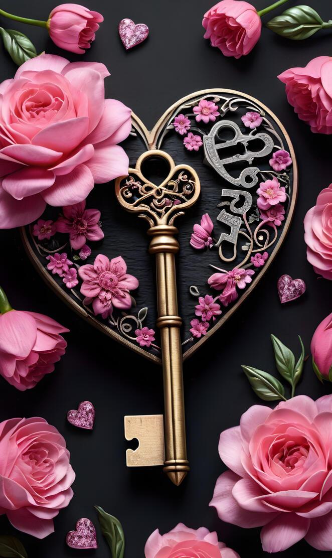 a cross with flowers on it