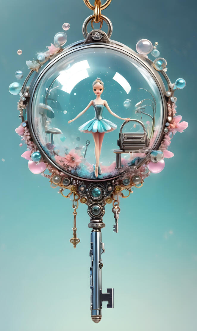 a clock with a person on it