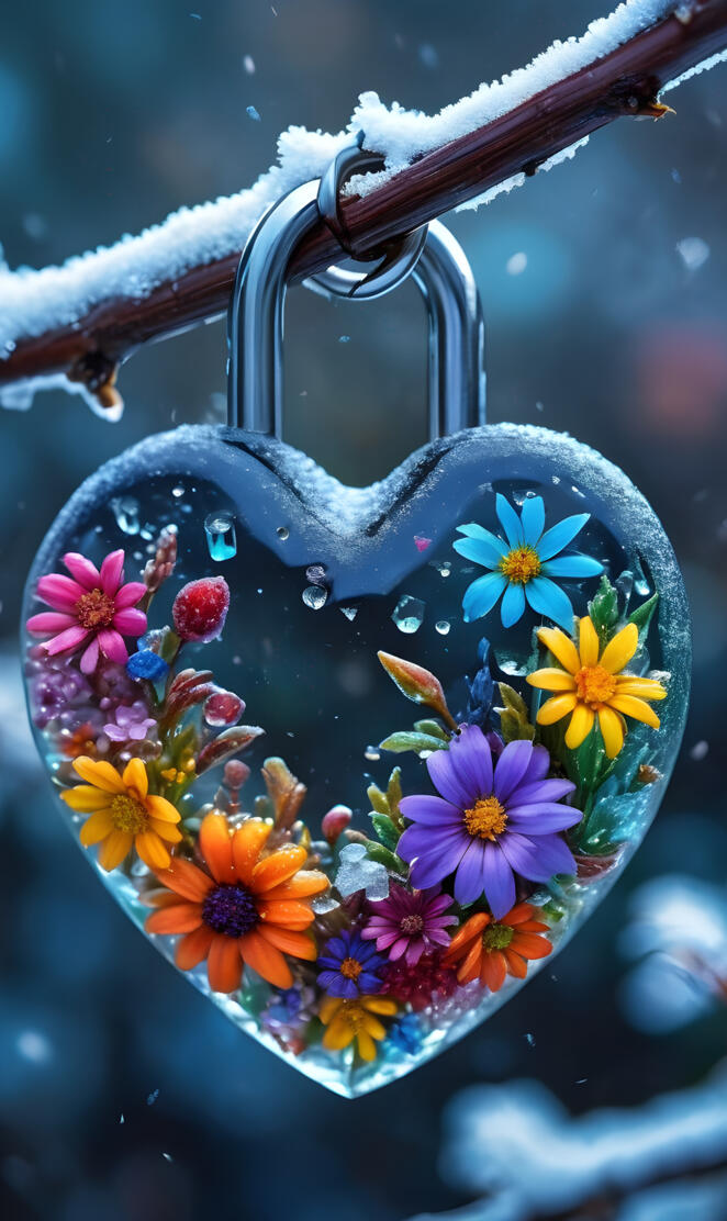 a blue watering can with flowers