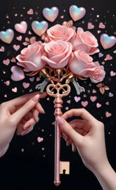 Valentines key to my heart