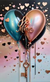 be my Valentine heart key