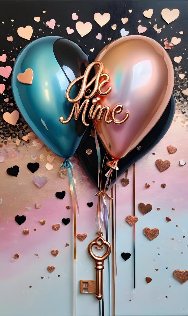 be my Valentine heart key