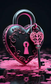 heart under lock